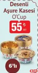 O'CUP DESENLİ AŞURE KASESİ 6'LI indirimli fiyat O'CUP DESENLİ AŞURE KASESİ 6'LI fiyat ve kampanya bilgisi